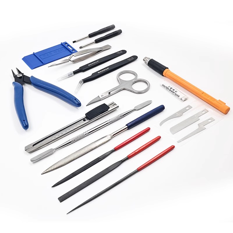 Craft Knife Set - Manwah Model Assemblage Tool 20 Stuks