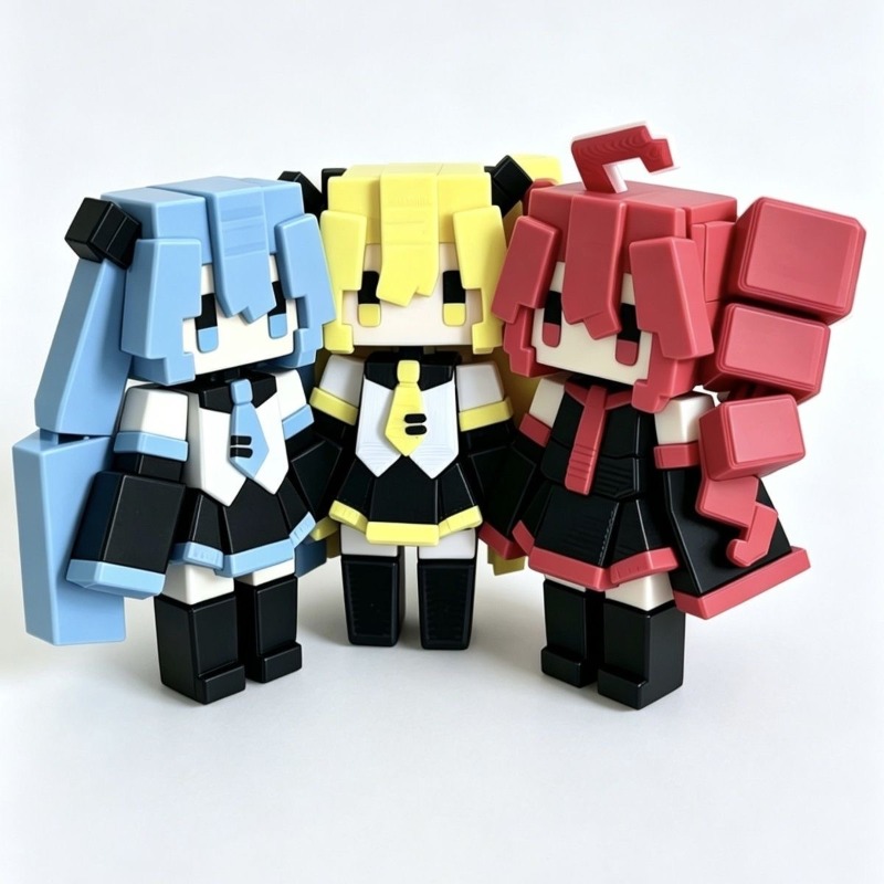 Cosplay Fire Prop - Miku Teto Yabe Leuke Pixel Art-stijl