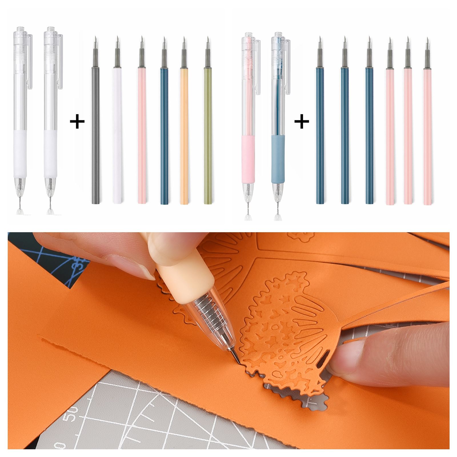 Craft Knife Set - 1/8 Stuks Kunst Utility Mes Pen