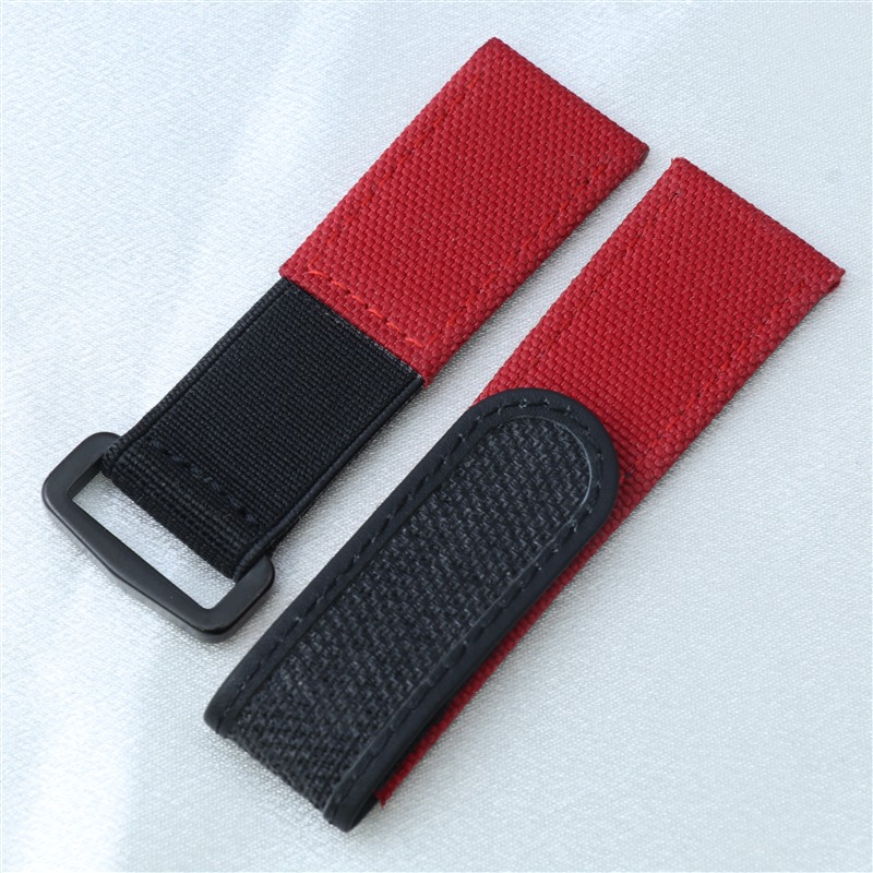 22mm nylon lederen horlogeband - Velcro Hook Loop recensie en prijs