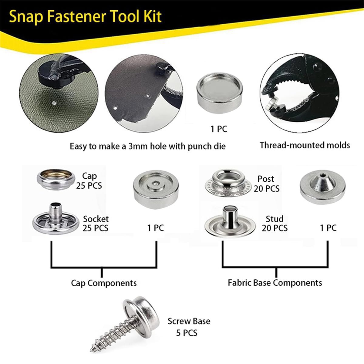 【AT48】 NIEUWE Heavy Duty Drukk - Snap Plier Setter recensie en prijs